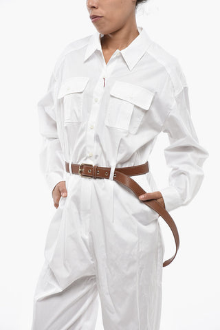 STUDIO Cotton Poplin Jumpsuit FOSCO with Double Pocket