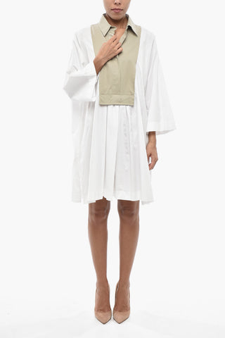 SPORTMAX Chemisier TATTICO Aus Baumwolle Mit Kontrastierendem Frontdetail