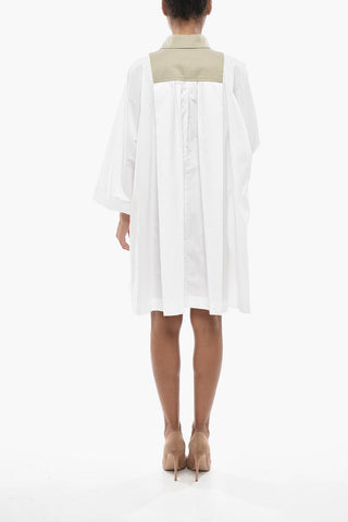 SPORTMAX Chemisier TATTICO Aus Baumwolle Mit Kontrastierendem Frontdetail