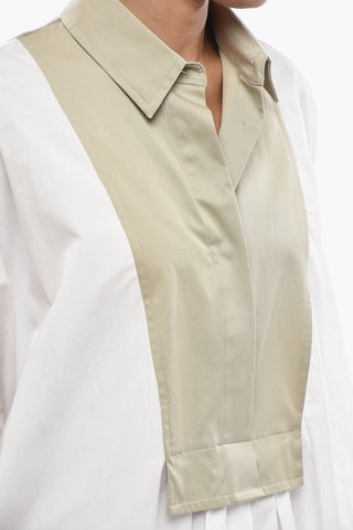 SPORTMAX Chemisier TATTICO Aus Baumwolle Mit Kontrastierendem Frontdetail