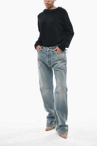 Regular-Fit-Jeans NAOMI mit Strasskette 19cm