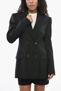 SPORTMAX Doppelreihige Jacke ADAMO aus Kaschmir mit spitzem Revers