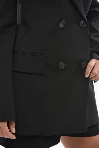 SPORTMAX 캐시미어 더블브레스트 재킷 ADAMO 피크 라펠