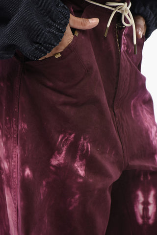 Weitbeinige Hose DAISY im Acid-Wash-Effekt