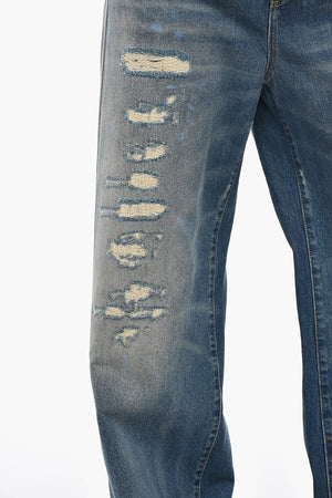 Jeans a Gamba Larga Distressed 34cm