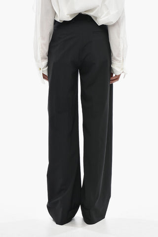 4 EDWARD ENNINFUL Wool-Blend Pants With Belt Loops