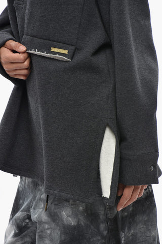 Oversized-Sweatshirt ALEC Mit Polokragen