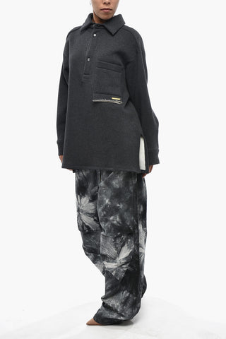 Oversized-Sweatshirt ALEC Mit Polokragen