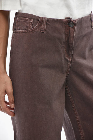 Solid-Color Wide-Leg Jeans