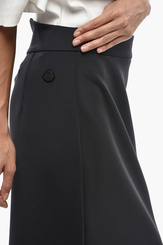 4 EDWARD ENNINFUL Technical Fabric Midi Skirt With Slit