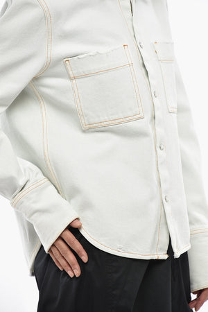 Denim Overshirt GLENN With Snap Buttons
