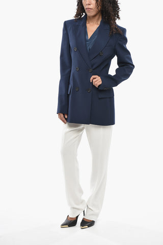 SPORTMAX 캐시미어 더블브레스트 재킷 ADAMO A 플랩 포켓