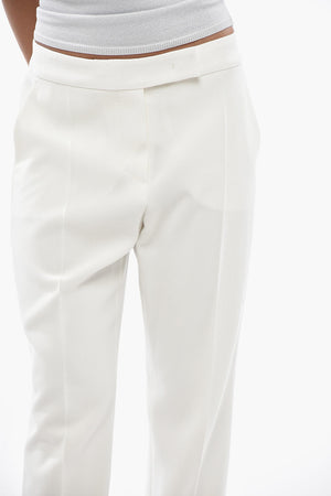 Solid-Color Trousers IDONEO With Concealed Fastening
