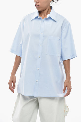 Oversized Cotton Poplin Blouse VALE With Pocket
