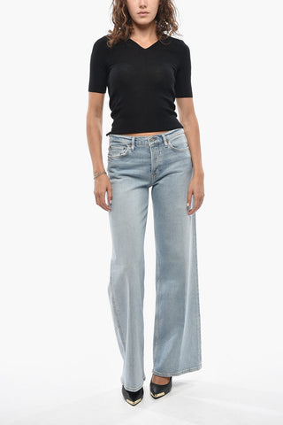 Wide-Leg-Jeans Mit Regulärer Taille 28cm