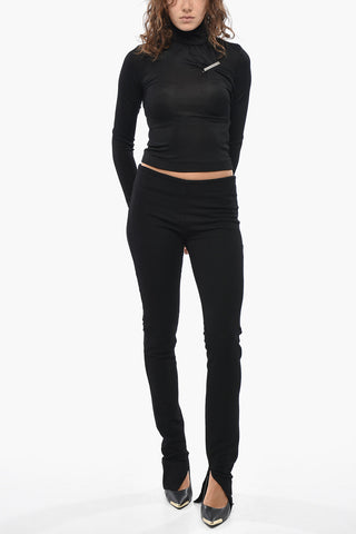 Honeycomb-Pattern High-Waist Leggings