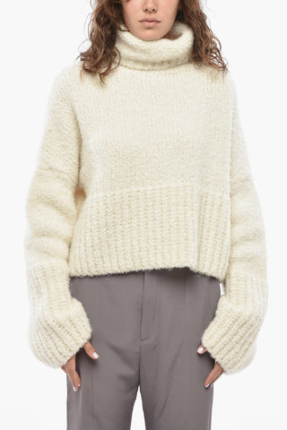 Oversize-Rollkragenpullover Aus Kaschmir-Mix