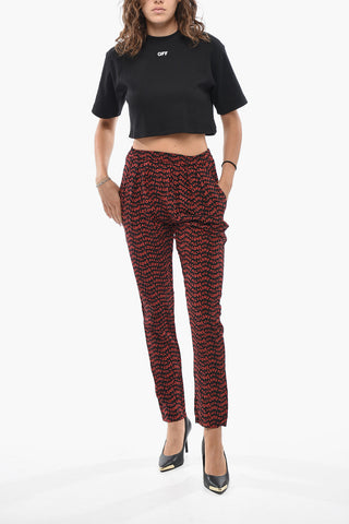 Pantaloni ALL IS LOVE In Seta Con Elastico In Seta