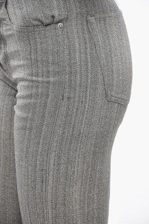 Silk-Blend Five-Pocket Trousers With Mid Rise