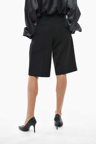 Virgin Wool Shorts with Belt