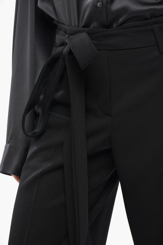 Virgin Wool Shorts with Belt