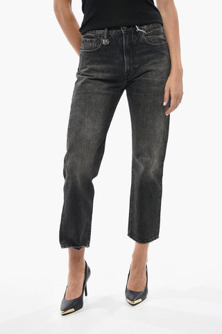 Slim-Fit-Jeans in dunkler Waschung 19cm