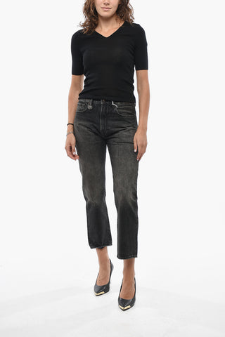 Slim-Fit-Jeans in dunkler Waschung 19cm