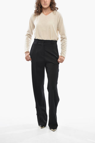 Virgin Wool High-Waisted Trousers ASTOUIN