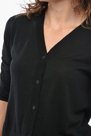 Merino Wool V-Neck Cardigan