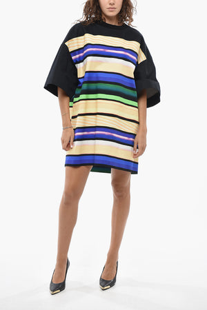 Vestito Tee Oversize a righe Multicolore