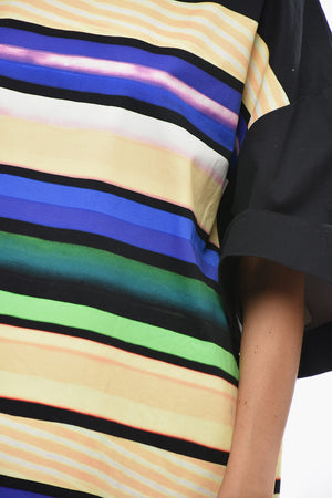 Vestito Tee Oversize a righe Multicolore