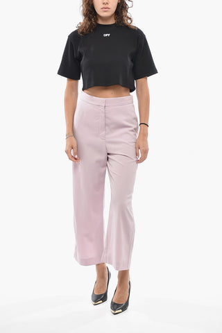 Stretch-Wool Cropped Trousers ALIYA
