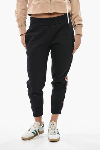 Joggers in Cotone con Bande Logate Laterali