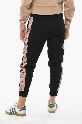Joggers in Cotone con Bande Logate Laterali