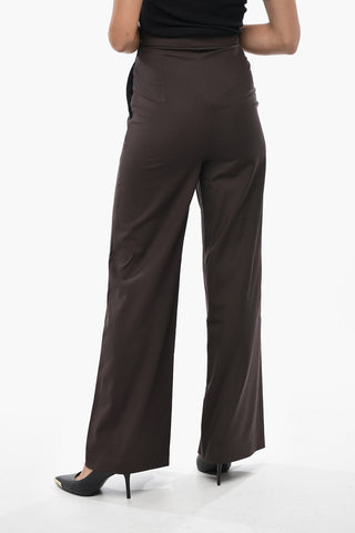 Virgin Wool Straight-Fit High-Waisted Trousers