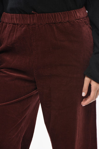 Ripp-Velours-Hose Mit Elastischem Bund