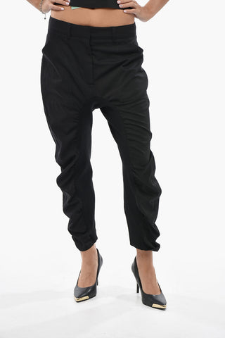 Wollhose TINA mit Drapierung