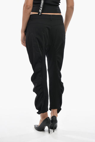 Wollhose TINA mit Drapierung