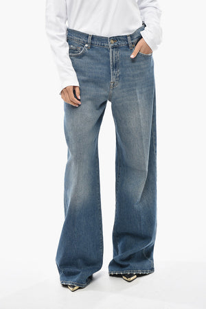 Jeans Wide Leg LOTTA With Logo Button 28cm