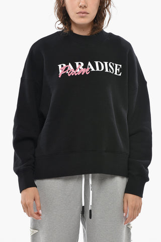 Rundhalspullover PARADISE Aus Baumwolle Mit Glitter-Logo