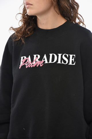 Rundhalspullover PARADISE Aus Baumwolle Mit Glitter-Logo