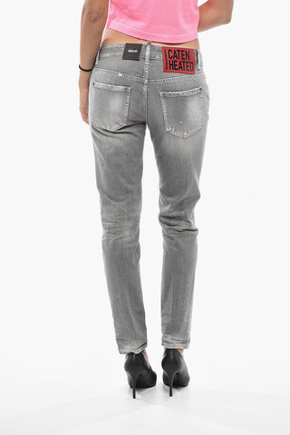 Vintage-Effect Mid-Rise Jeans JENNIFER 15cm