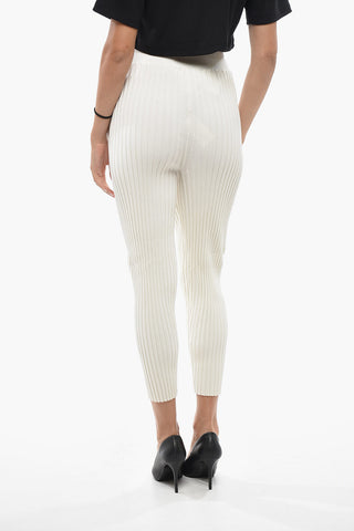 Gerippte Stretch-Strickhose
