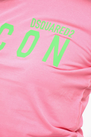 ICON Crop Crewneck T-Shirt with Embossed Logo
