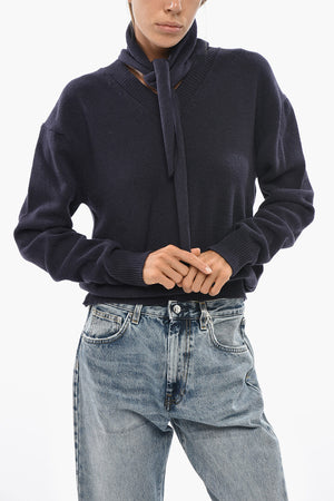 Cardigan in Lana Vergine con Cappuccio