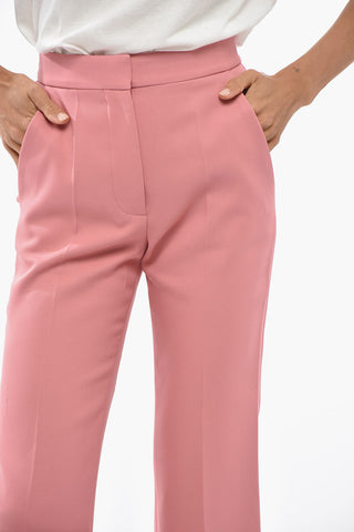 Cropped Fit Trousers CARLIE Straight Leg