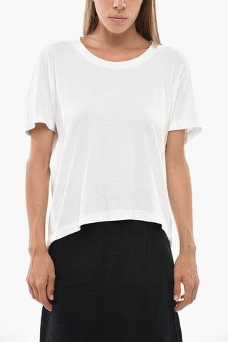 Double-Fabric Crewneck T-Shirt, Solid Color