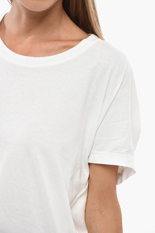 Double-Fabric Crewneck T-Shirt, Solid Color