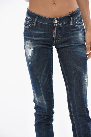 Vintage-Effect Jeans JENNIFER Low-Rise 13cm
