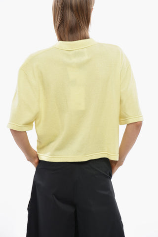 Short-Sleeve Cashmere Crewneck